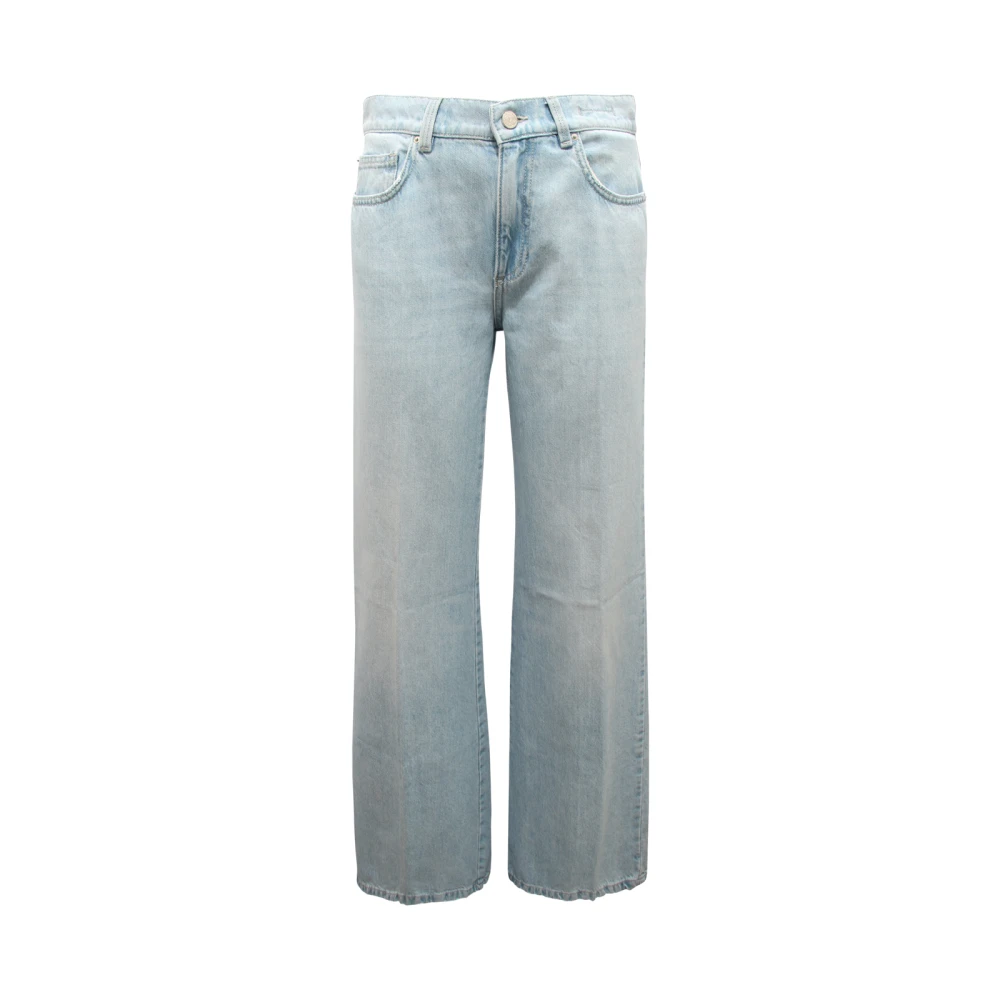Marella Women's Blue Wide Jeans, 2XS, Wleg Wide Leg Wo Trousers