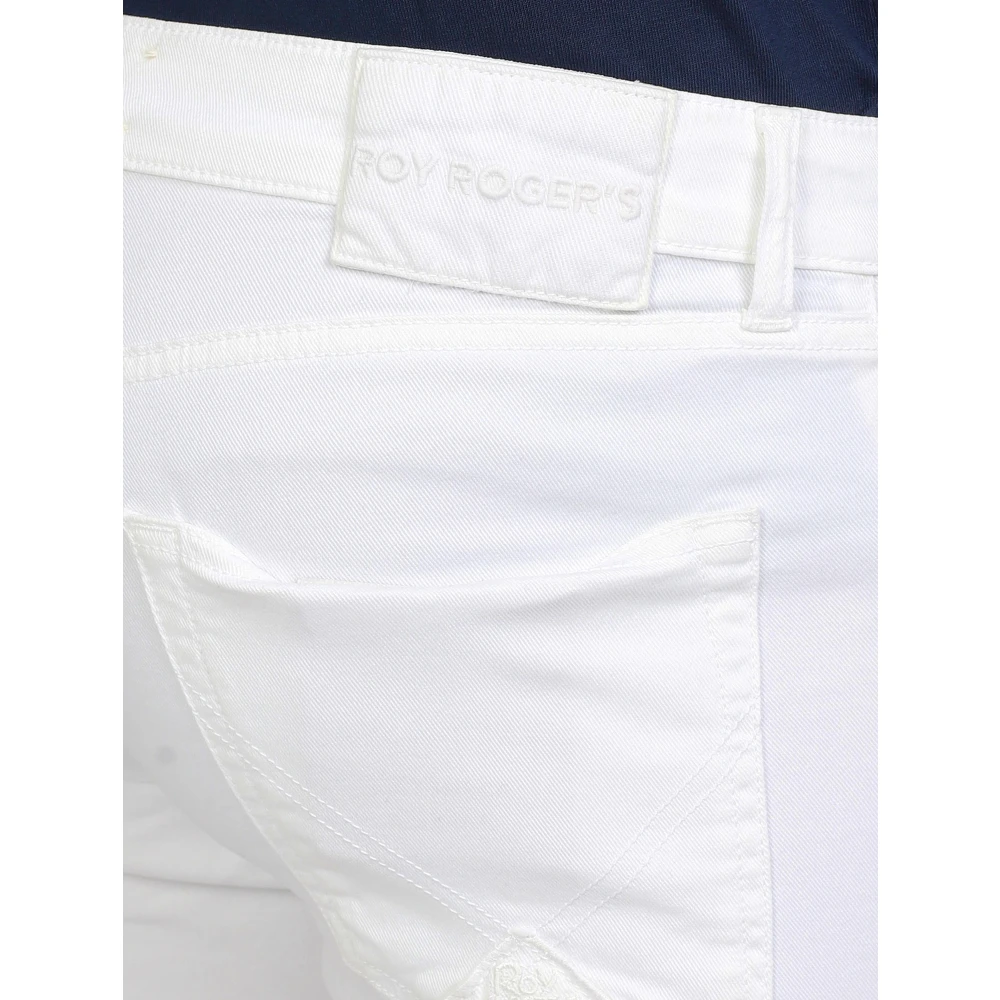 Roy Roger's Slim Fit Denim Broek White Heren