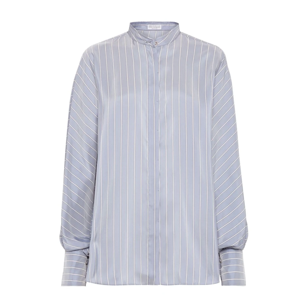 BRUNELLO CUCINELLI Elegante Overhemden Collectie Blue Dames