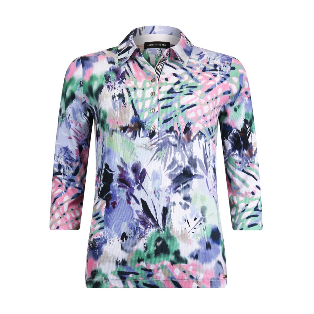 Roberto sarto Polo T-shirt 3 4 sl Multicolor Dames