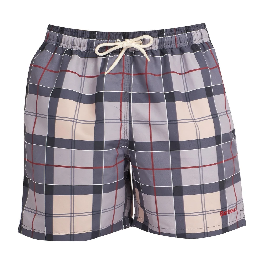 Barbour Tartan Swin Clic Zwemshorts Purple Heren