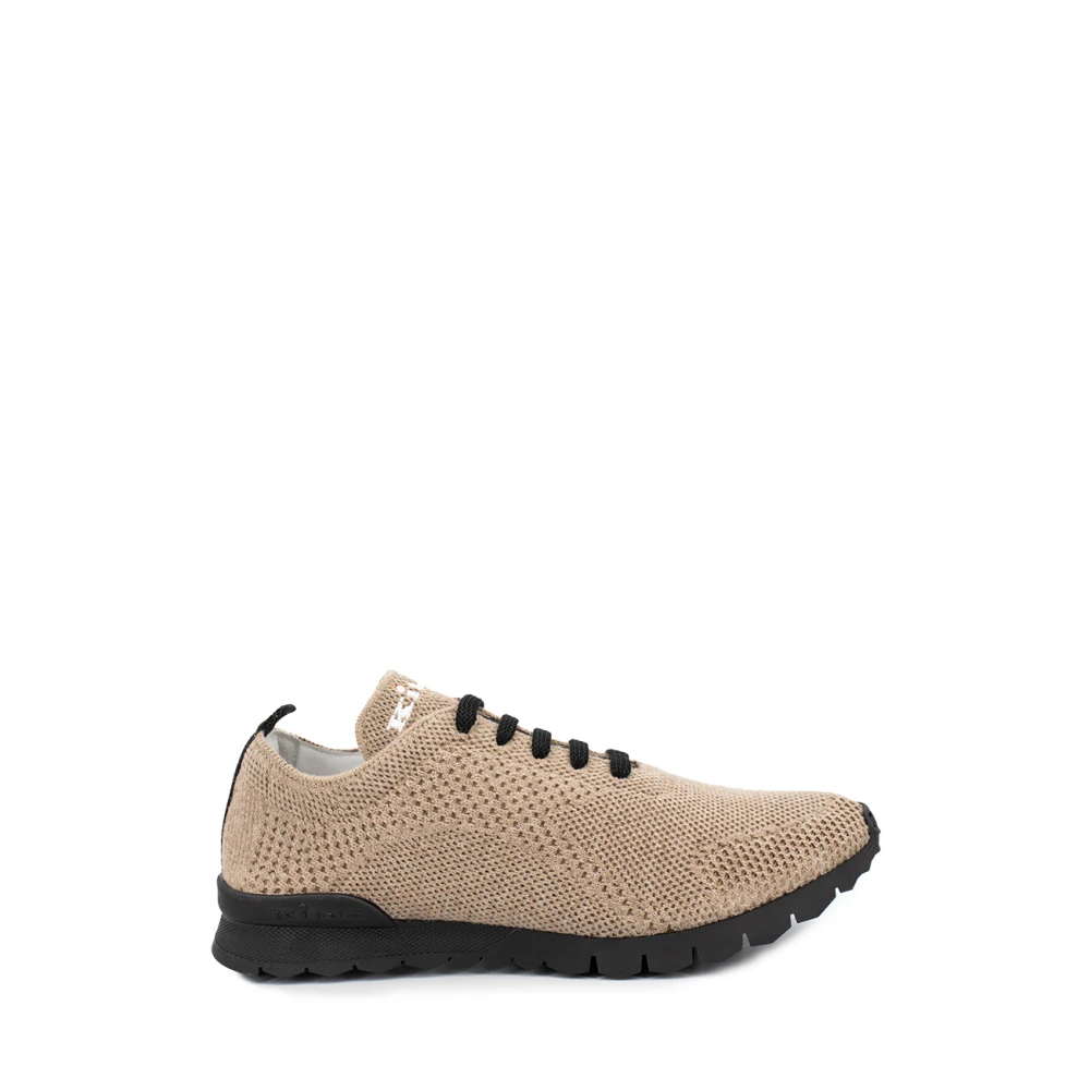 Kiton Grafische Steek Sneakers Heren Schoenen Beige