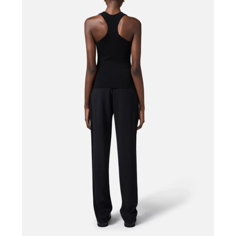 Elisabetta Franchi Zwarte tanktop met racerback Black Dames