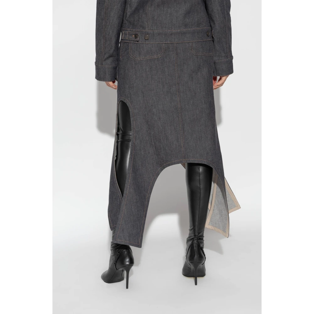 Courrèges Denim rok Blue Dames