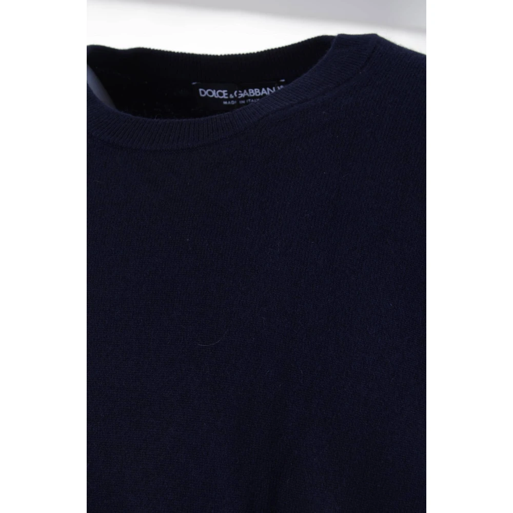 Dolce & Gabbana Heren Ronde Hals Pullover Trui Blue Heren
