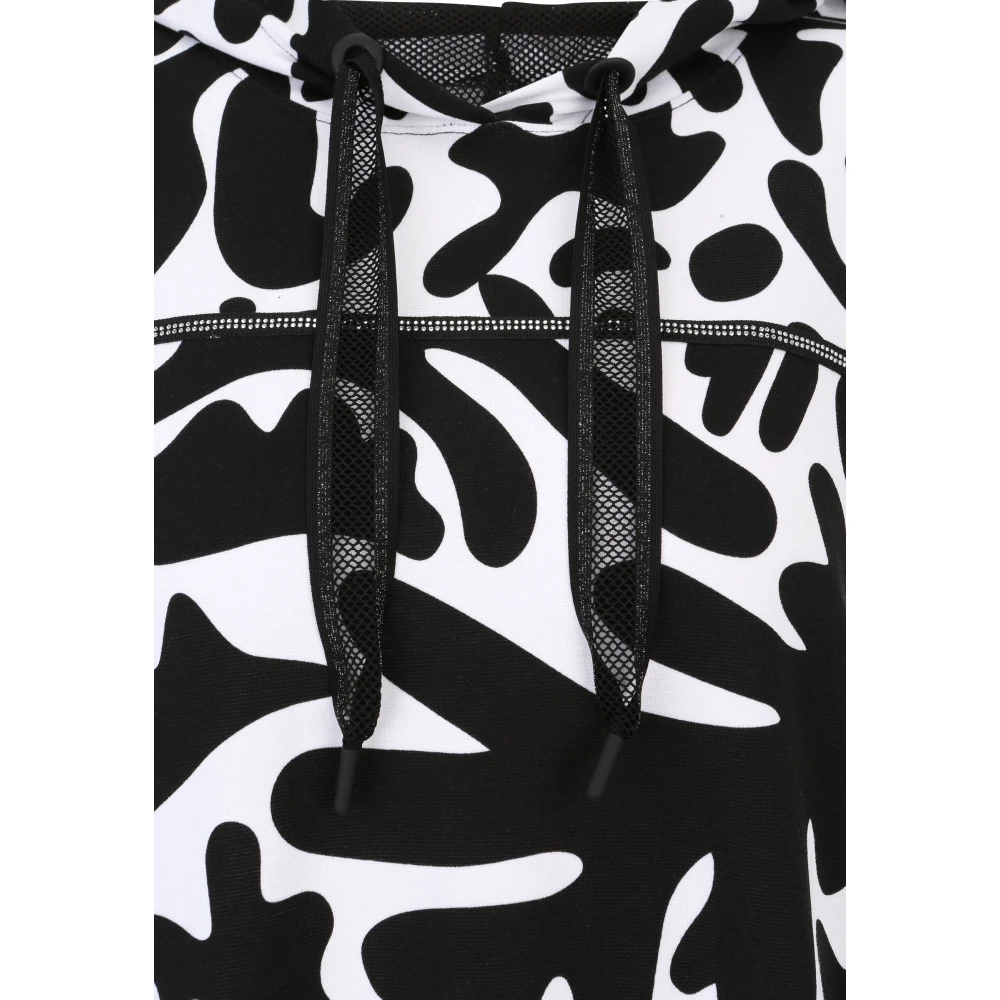 Doris S Sweatshirt met grafische print en netdetails Multicolor Dames