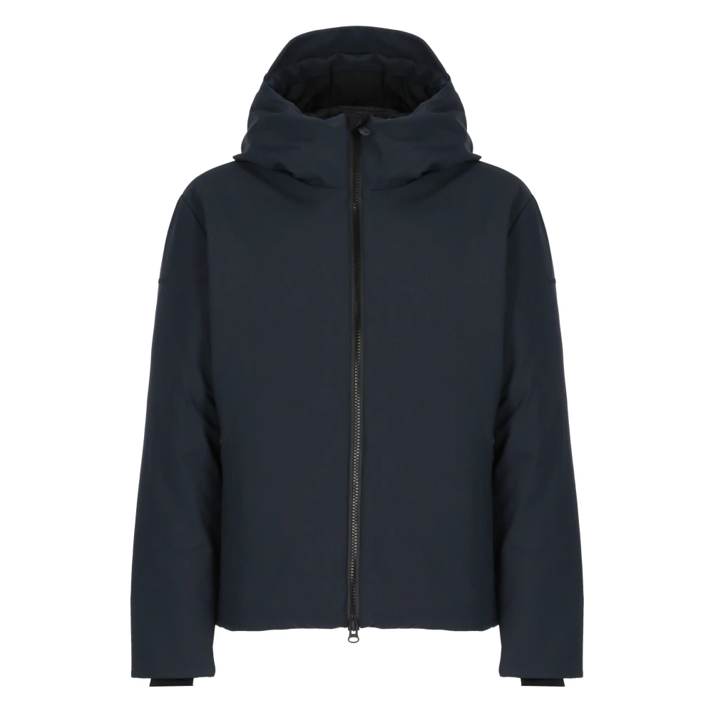 Save The Duck Men's Blue Padded Jacket With Hood
