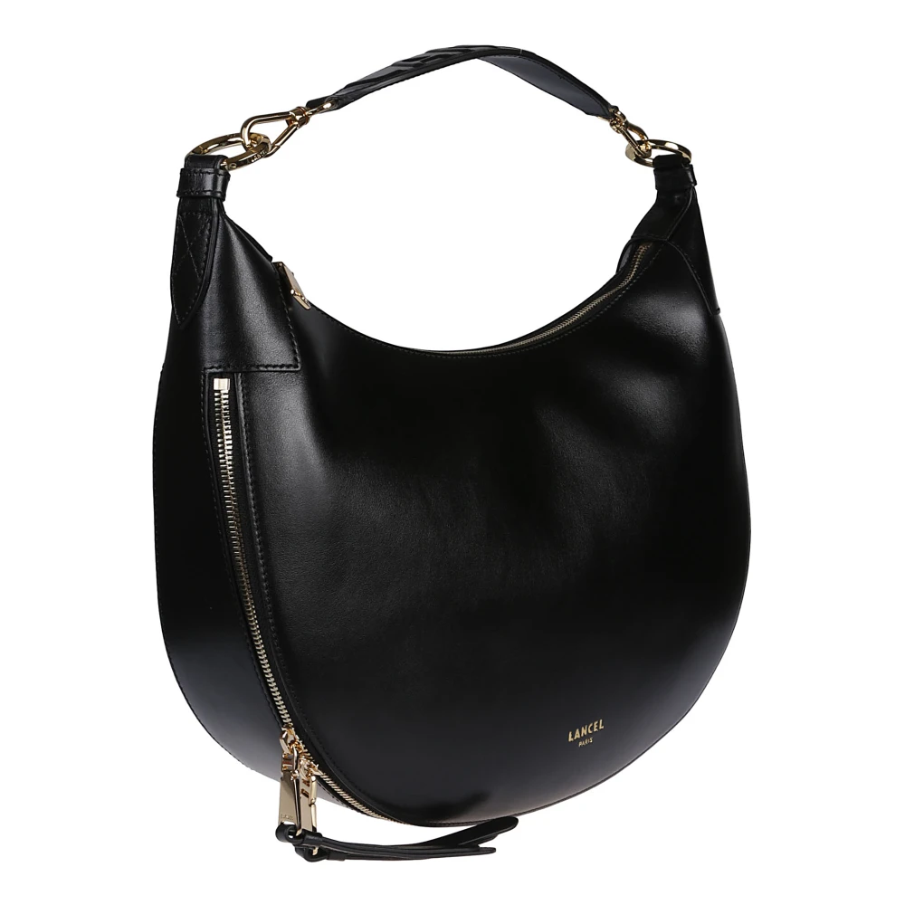 Lancel Stijlvolle Origami Hobo Tas Black Dames