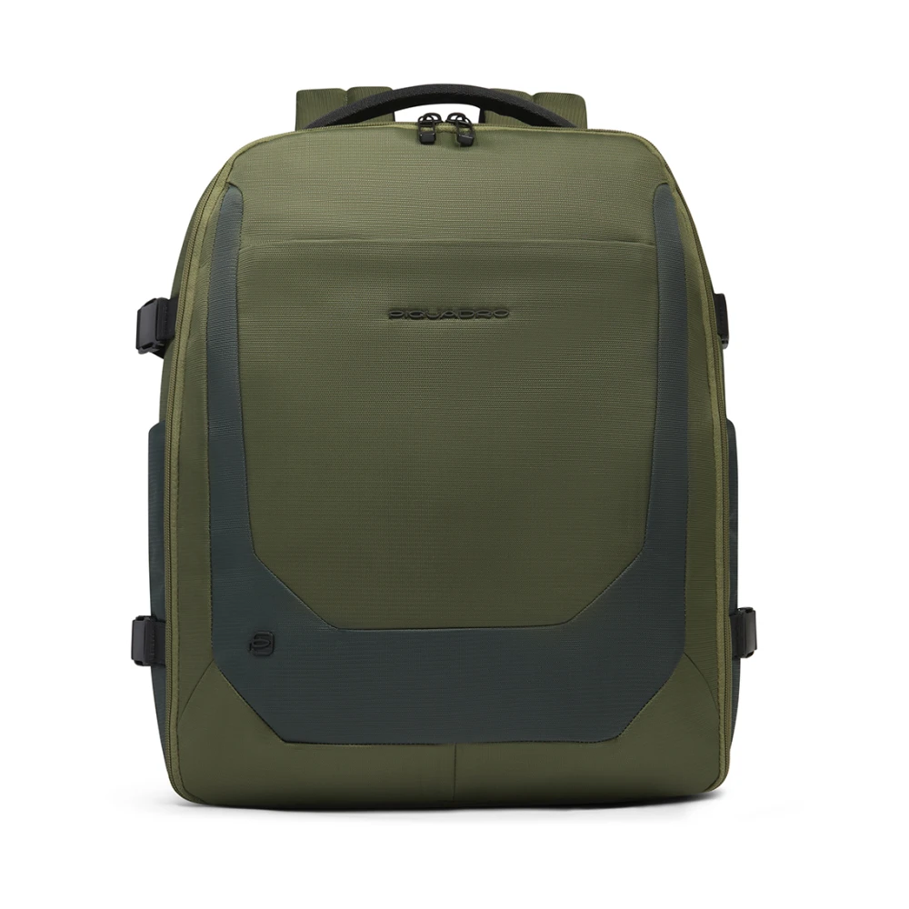Piquadro Unisex Grön Travel Laptop Backpack 15.6"