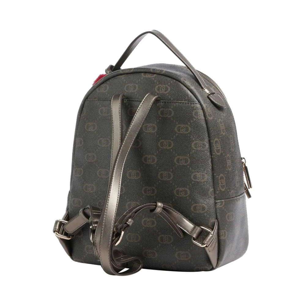 Liu Jo Bruine Leren Rugzak Elegant Praktisch Brown Dames