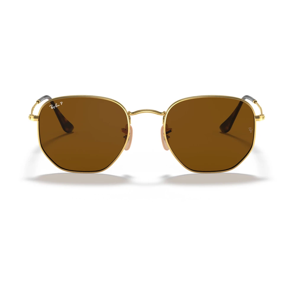 Ray-Ban Unisex Yellow Sunglasses, 51 Mm, Hexagonal Sunglasses