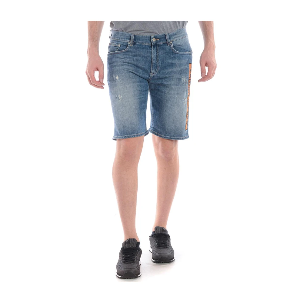 Daniele Alessandrini Men's Blue Denim Shorts, W32, Casual Denim Shorts