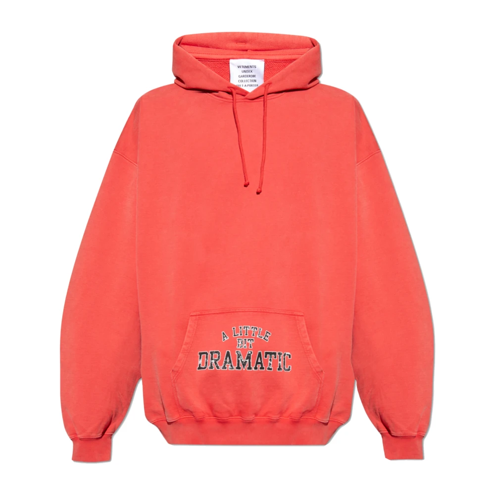 Vetements Hoodie Red Heren