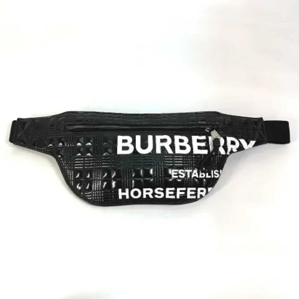 Burberry Vintage Pre-owned Leather crossbody-bags Black Dames