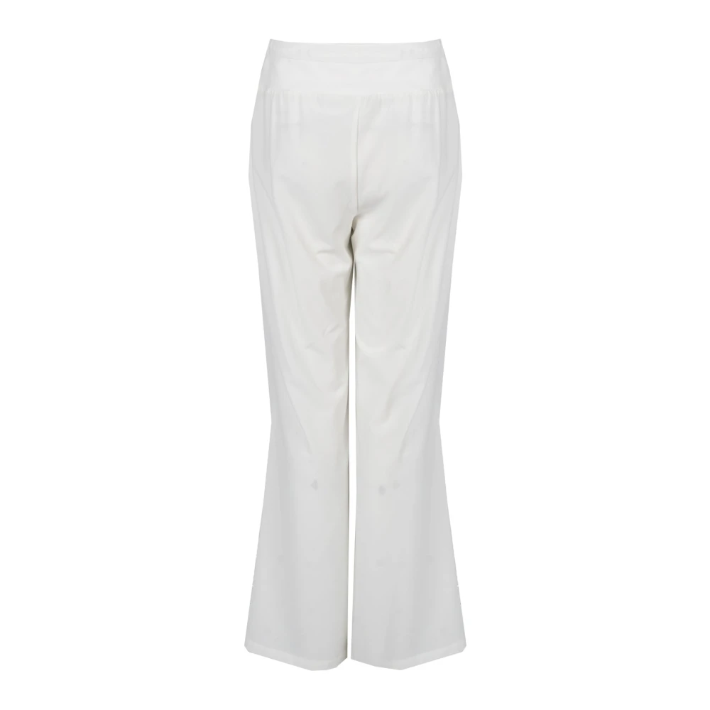 Liu Jo Elegante Hoge Taille Broek White Dames
