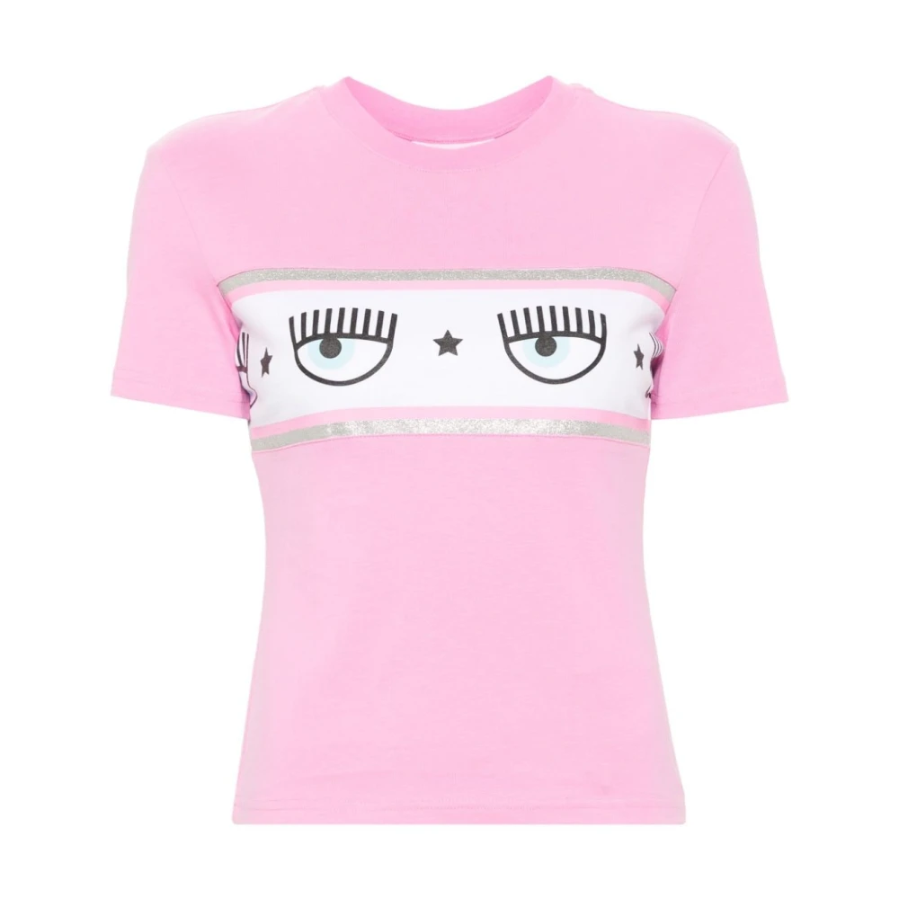 Chiara Ferragni Collection Stijlvolle T-shirts en Polos Pink Dames