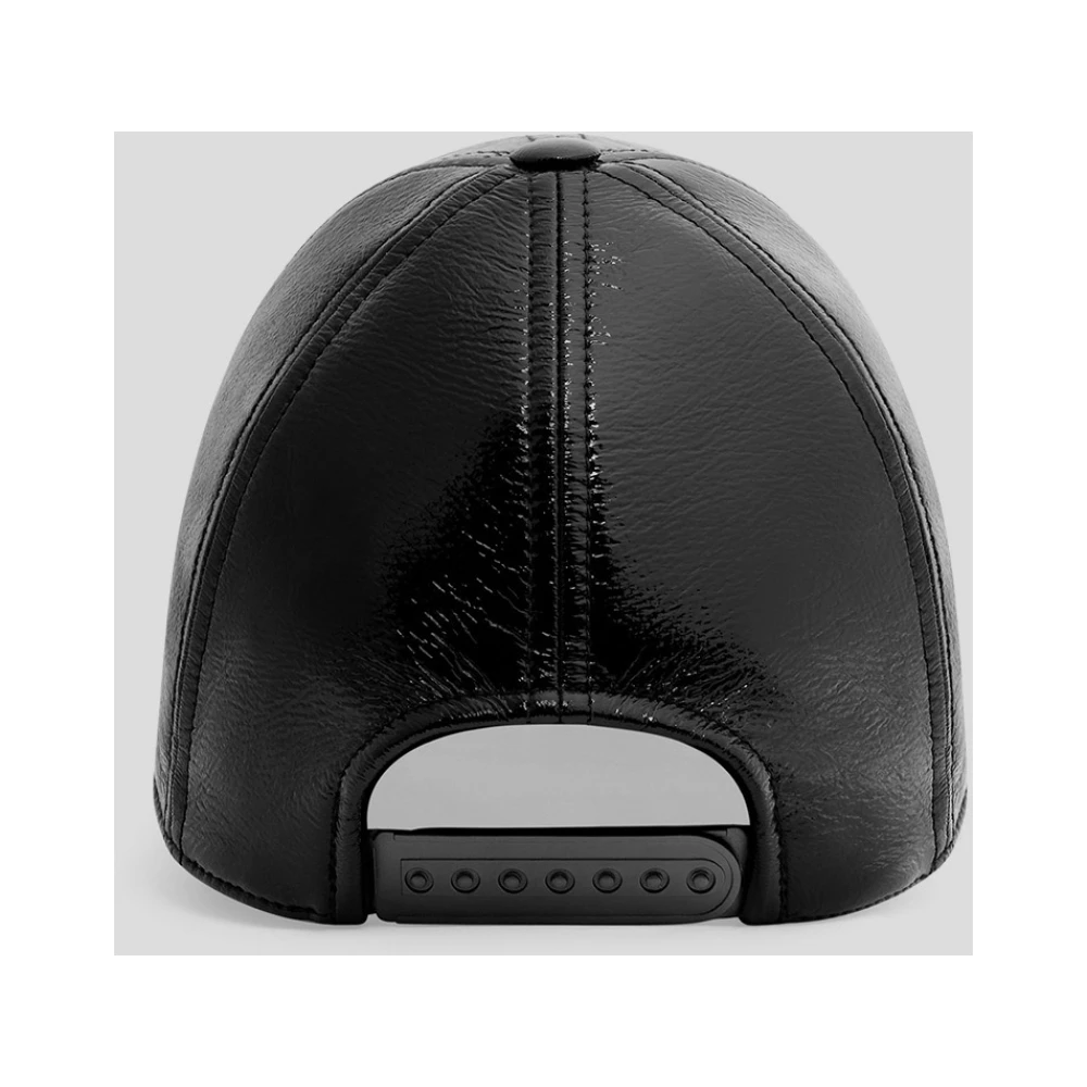 Courrèges Vinyl Hoed Heruitgave Black Dames