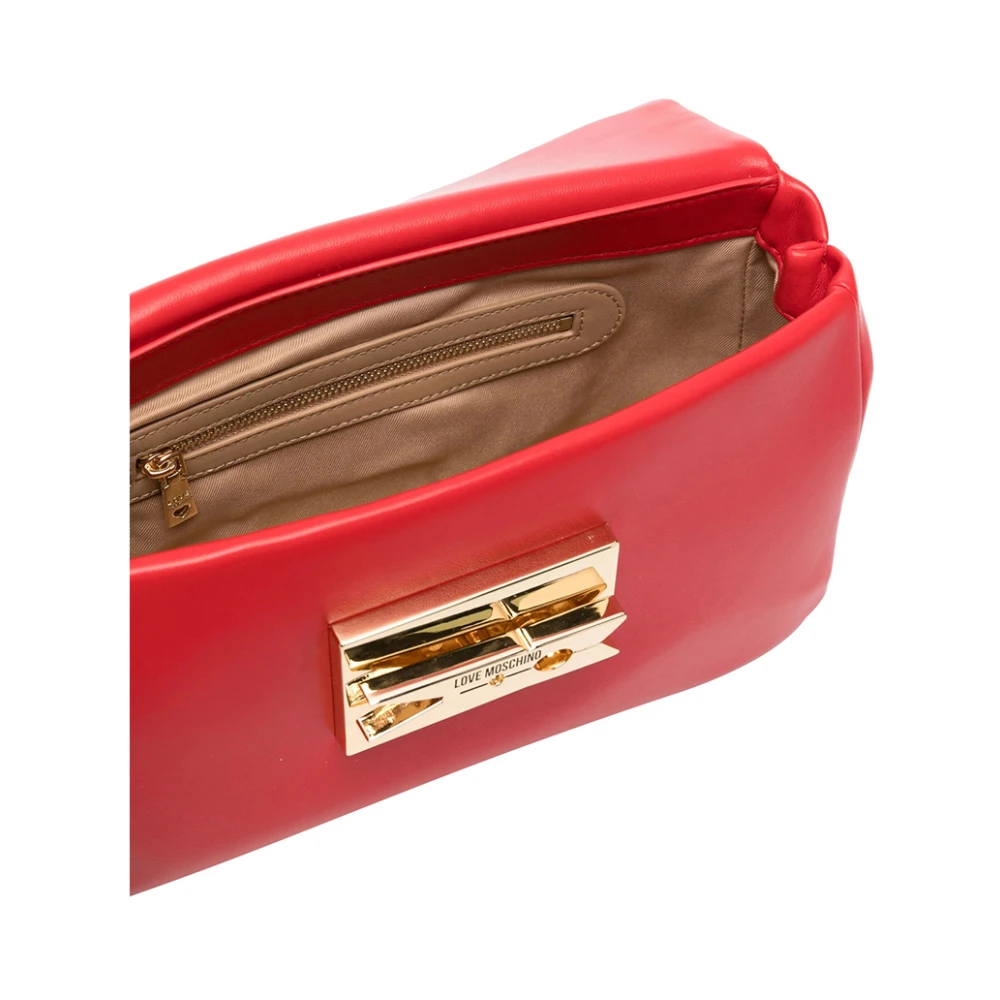 Moschino Rode Schoudertas Iconische Stijl Red Dames