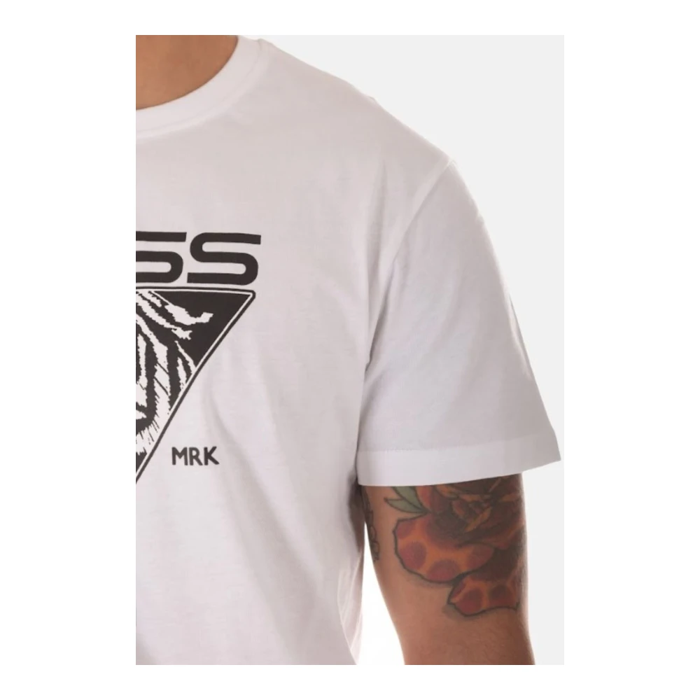 Just Cavalli Heren Logo T-shirt White Heren