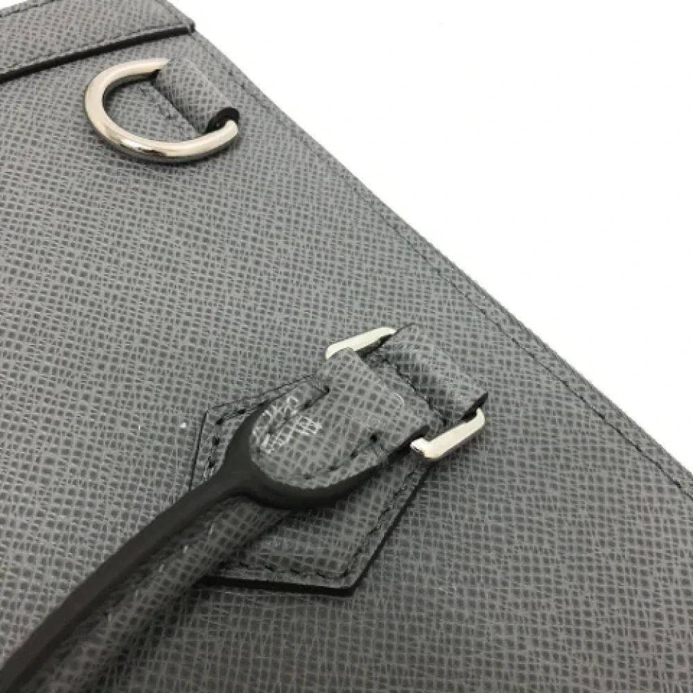 Louis Vuitton Vintage Pre-owned Leather handbags Gray Dames