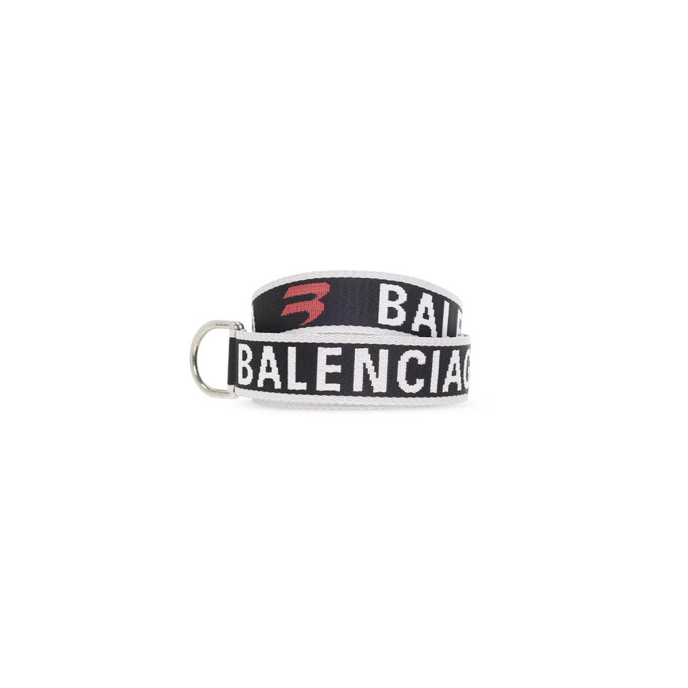 Balenciaga Riem met logo Black Heren