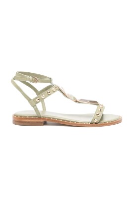 sandales-en-cuir-vert-pour-femmes