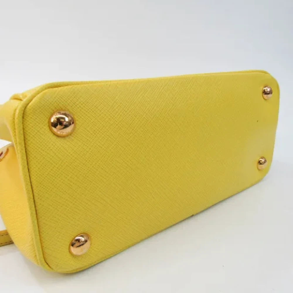 Prada Vintage Pre-owned Fabric prada-bags Yellow Dames