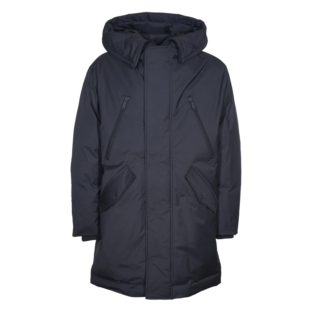 Dsquared2 Zwarte Techno Dons Parka Jas Black Heren