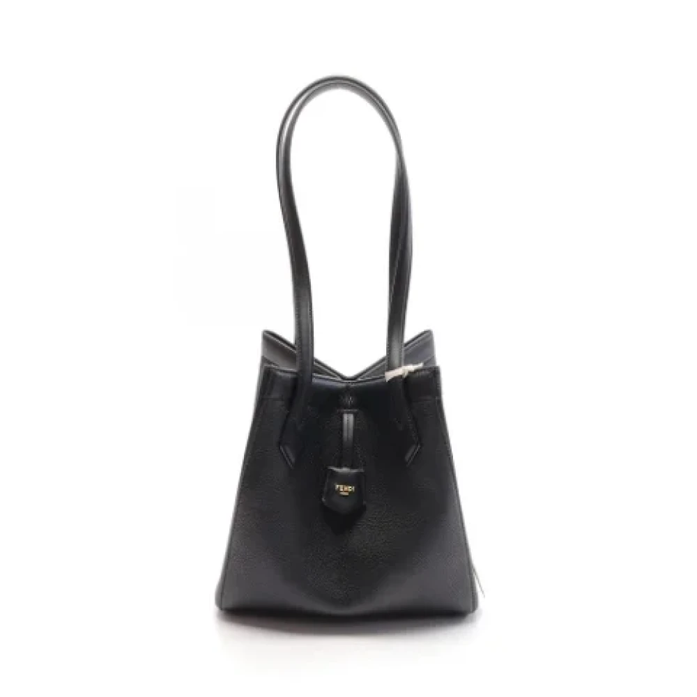 Fendi Vintage Pre-owned Leather shoulder-bags Black Dames