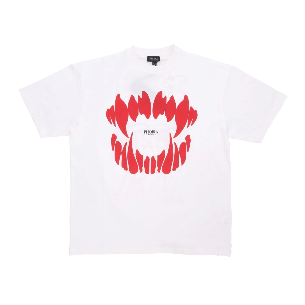 Phobia Archive Uomo Bianco Mouth Print Tee