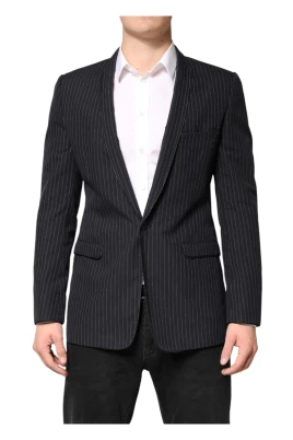 Stripes 1 Button Suit Jacket