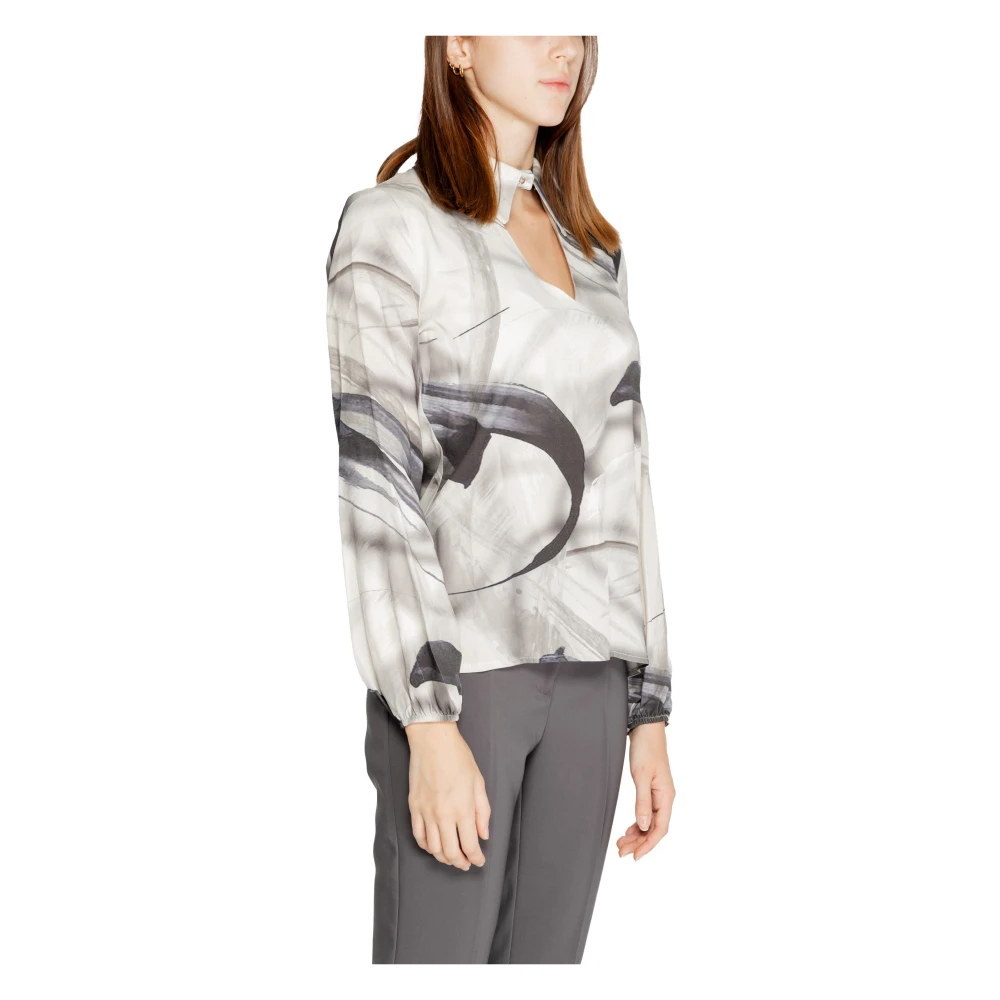 RINASCIMENTO Elegante Viscose Blouse Gray Dames