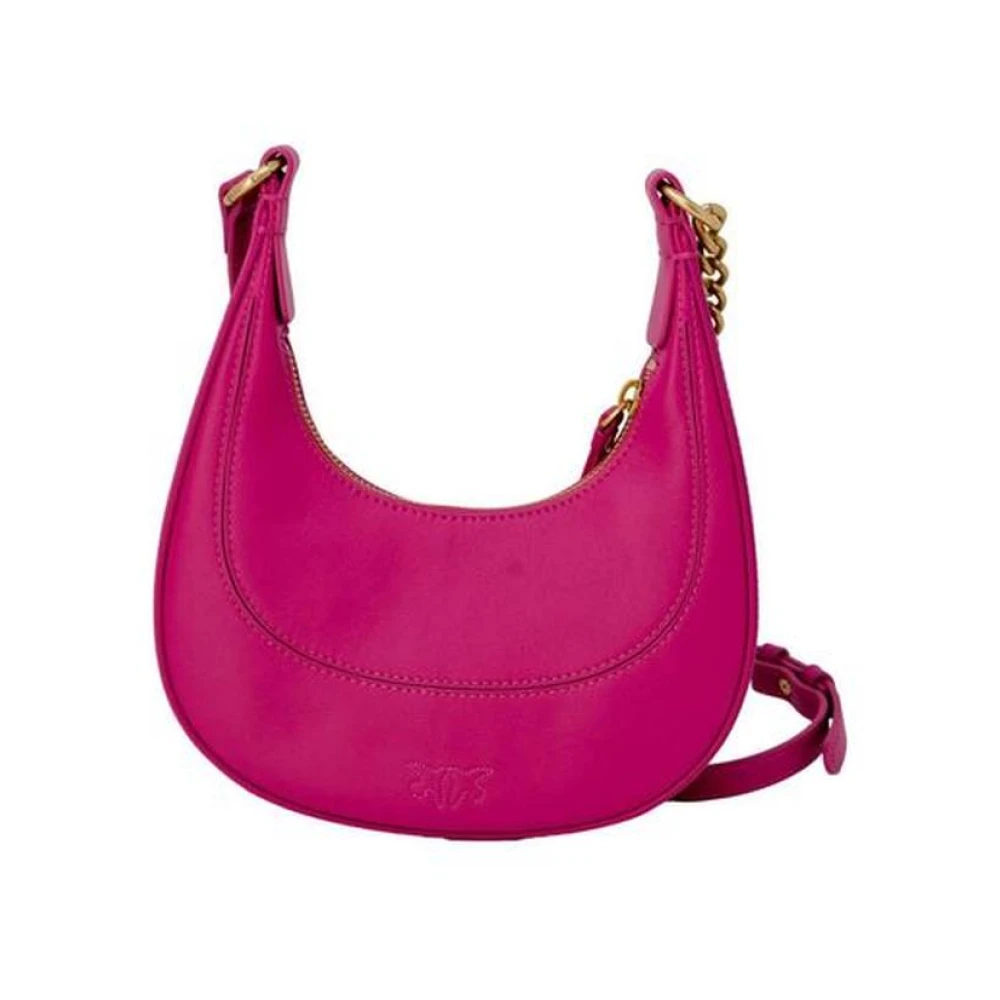 pinko Stijlvolle leren handtas voor vrouwen Pink Dames