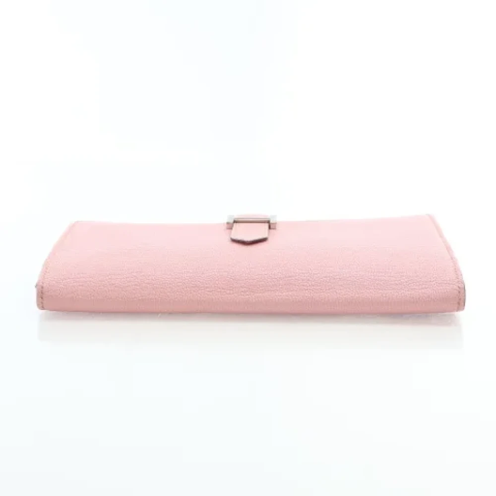 Hermès Vintage Pre-owned Leather wallets Pink Dames
