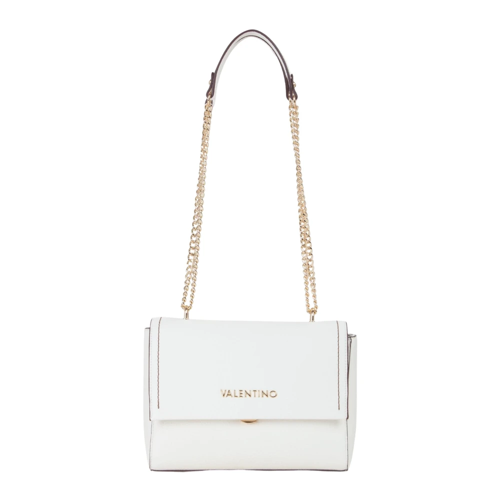 Valentino By Mario Valentino Women's White Shoulder Bags, One Size, Samantha Shoulder Bag Bianco