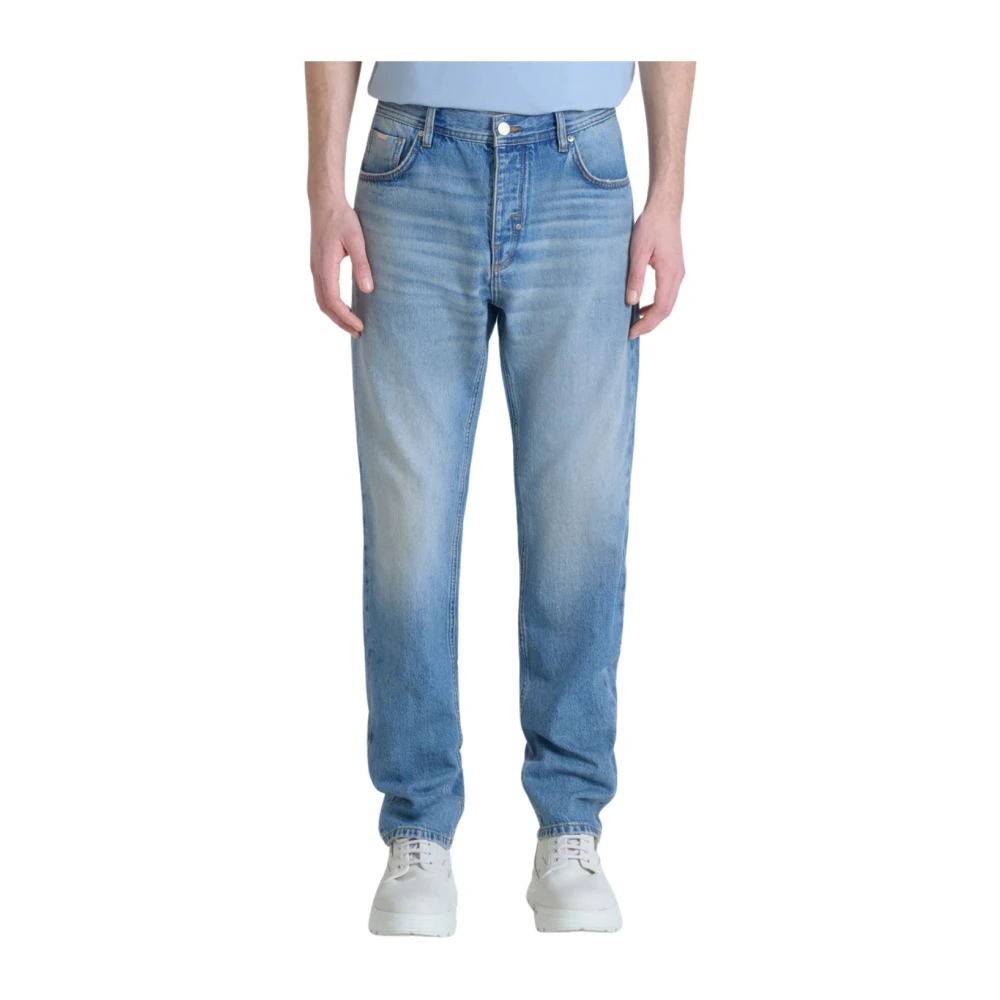 Antony Morato Men's Blue Straight Fit Jeans, W33, Joe Regular Straight Fit Jeans