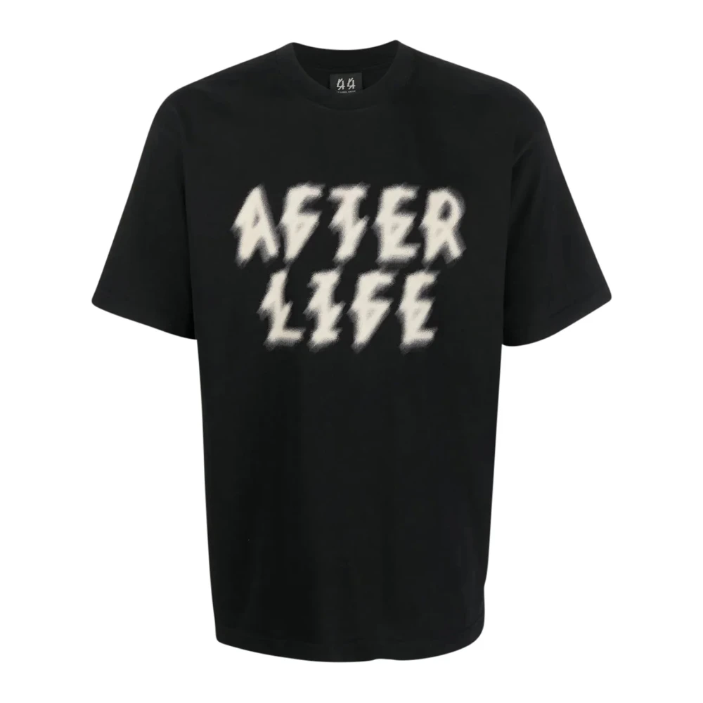 44 Label Group Casual Katoenen T-Shirt Black Heren