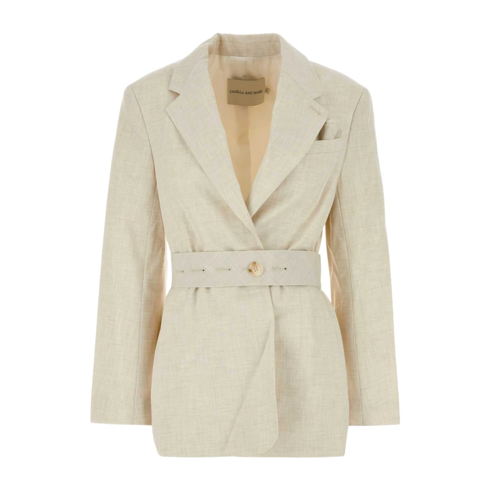 Camilla And Marc Beige Blazers, Female, L, Floris Blazer