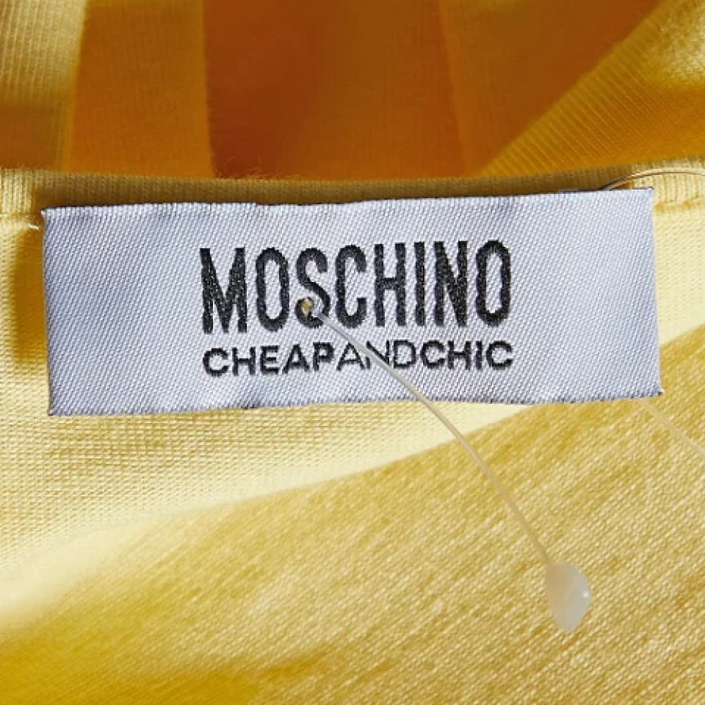 Moschino Pre-Owned Pre-owned Cotton tops Yellow Dames