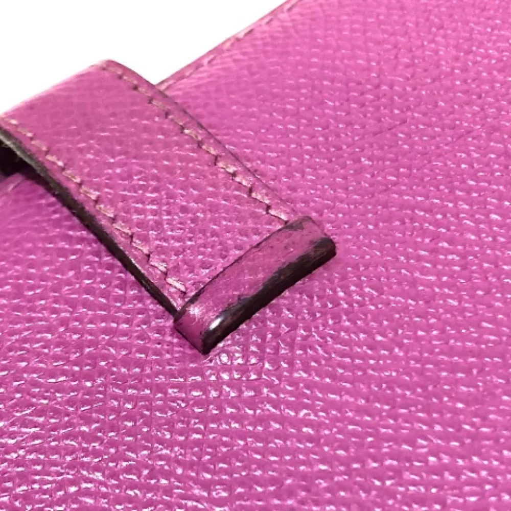 Hermès Vintage Pre-owned Leather wallets Pink Dames