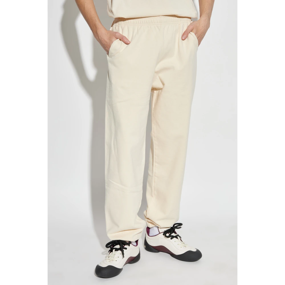 Sporty & Rich Sweatpants uit de The Mountain collectie Beige Unisex