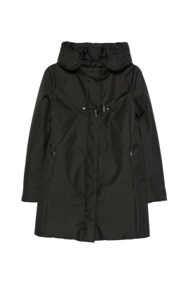 Vadderad parka med toggle-knäppning