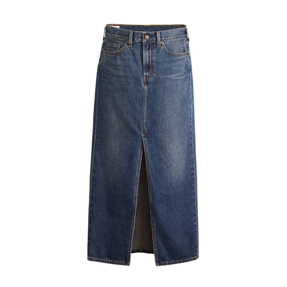 Levi's Enkellange Rok Blue Dames