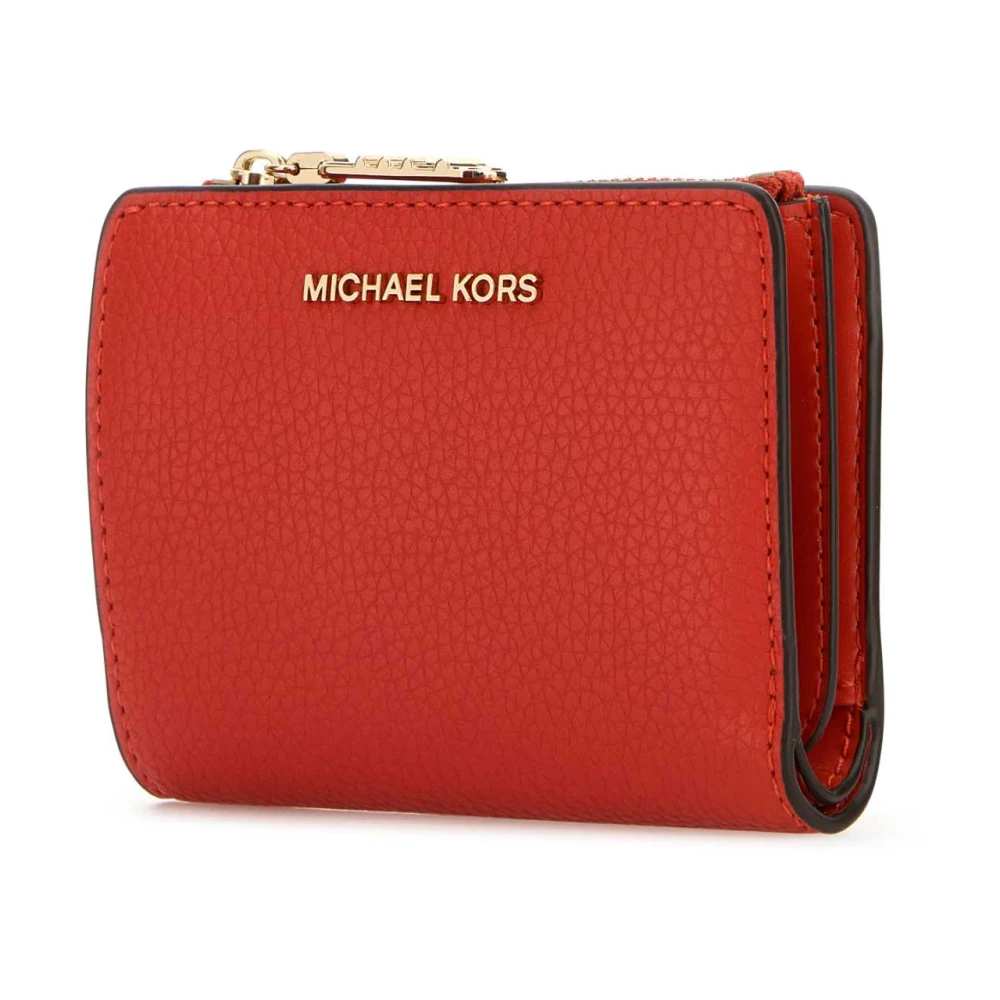 Michael Kors Koraal leren portemonnee Red Dames