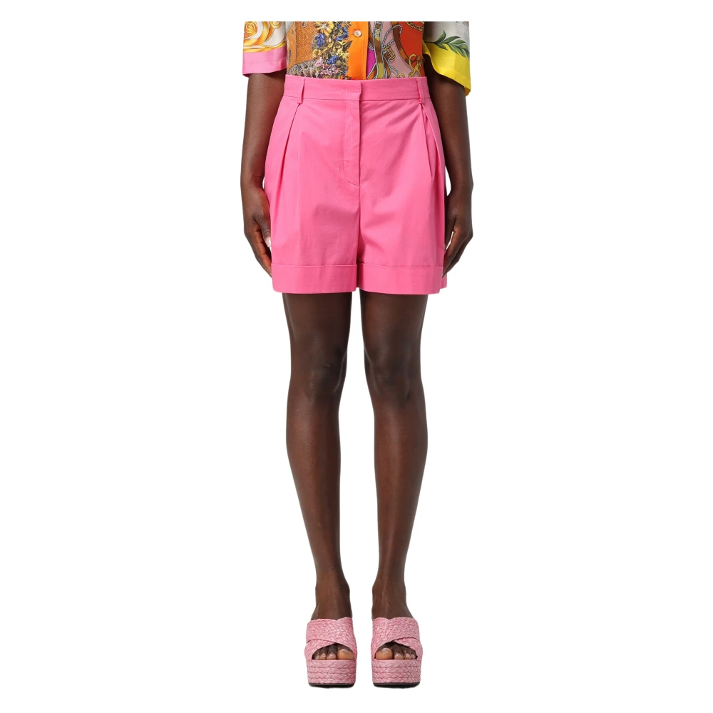 Moschino Stijlvolle Bermuda Shorts voor Zomerse Dagen Pink Dames