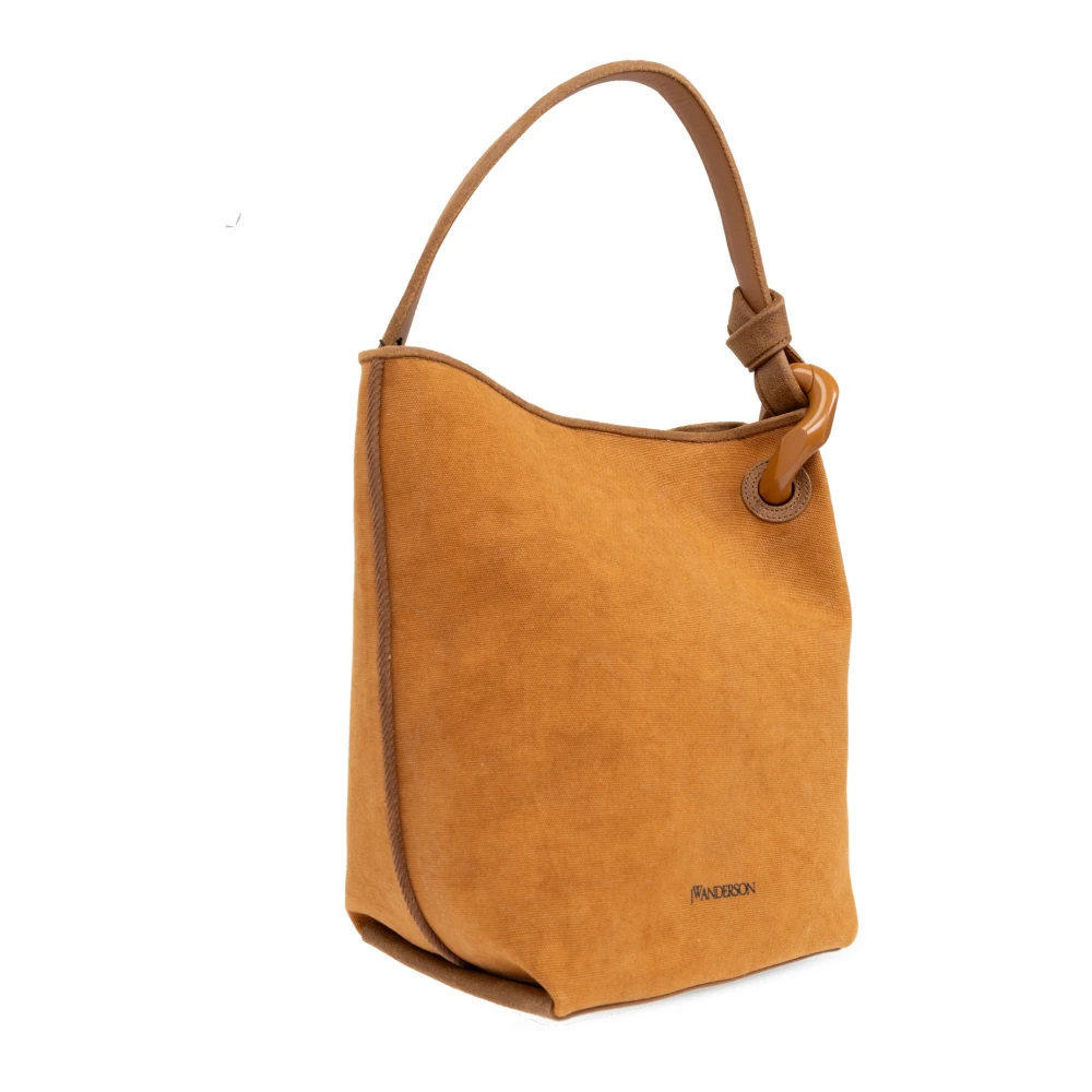 JW Anderson Hoek Shopper Tas Brown Dames