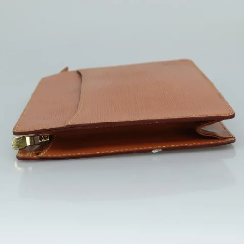 Louis Vuitton Vintage Pre-owned Leather clutches Brown Dames