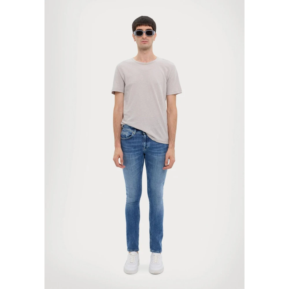 Dondup Slim Fit Stretch Jeans Blue Heren