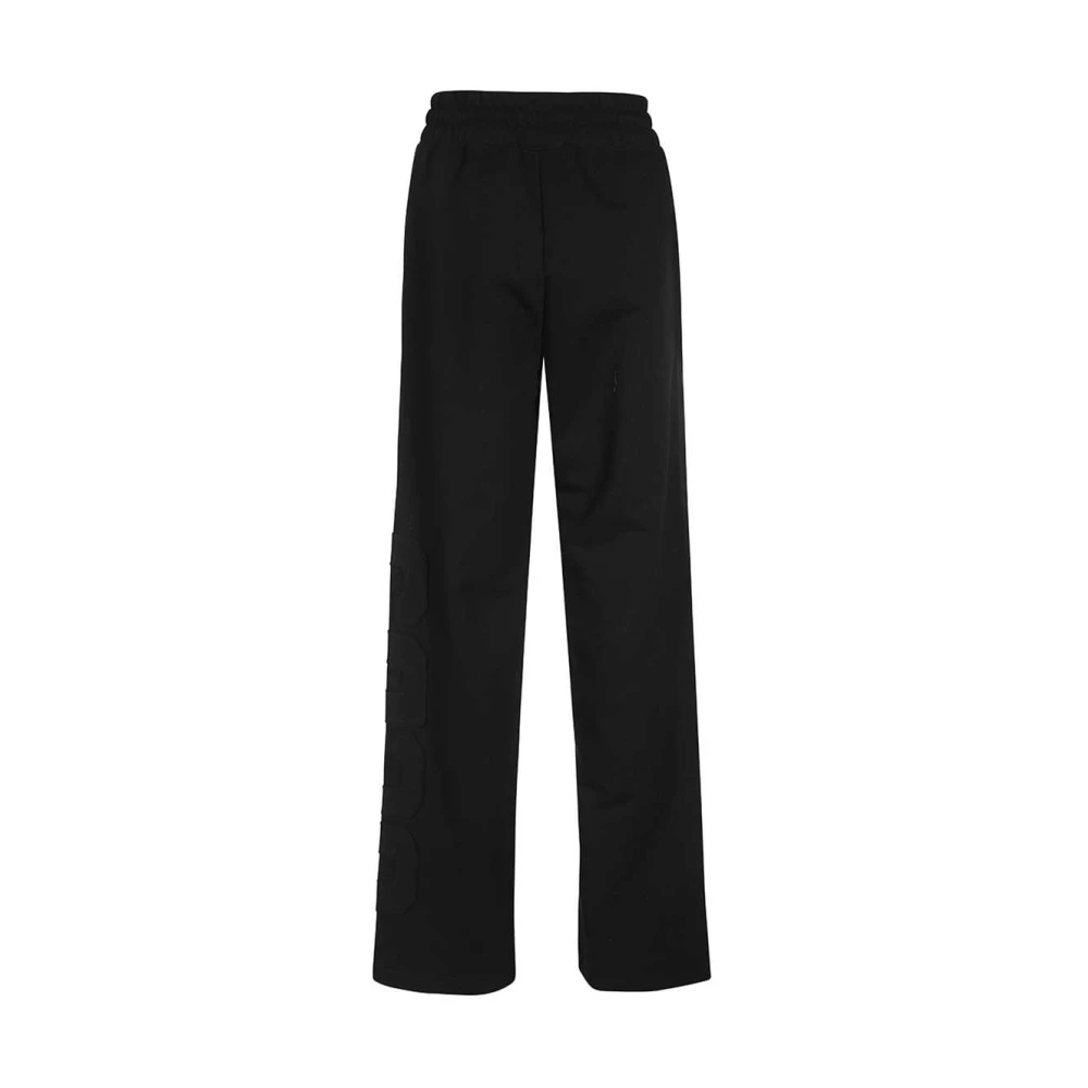 Gcds Katoenen trainingsbroek met logopatch Black Dames