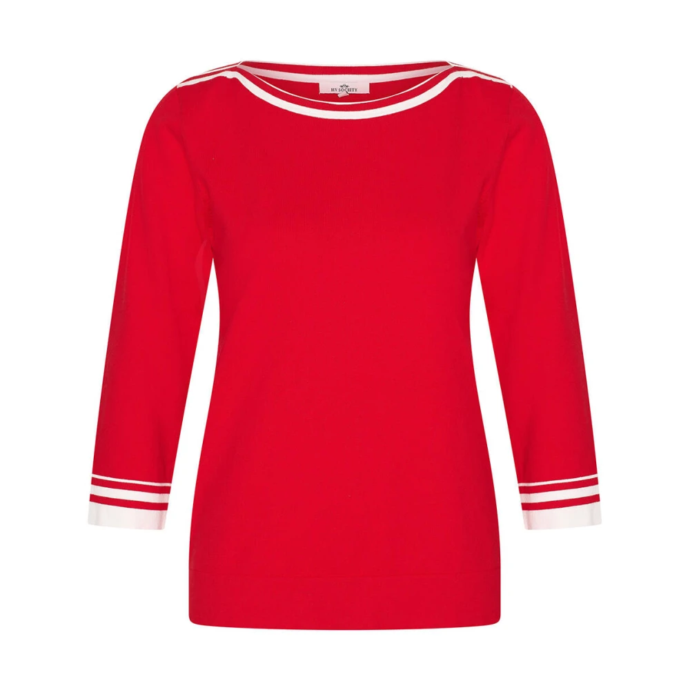 HV Polo Stijlvolle Pullover Jacy Red Dames